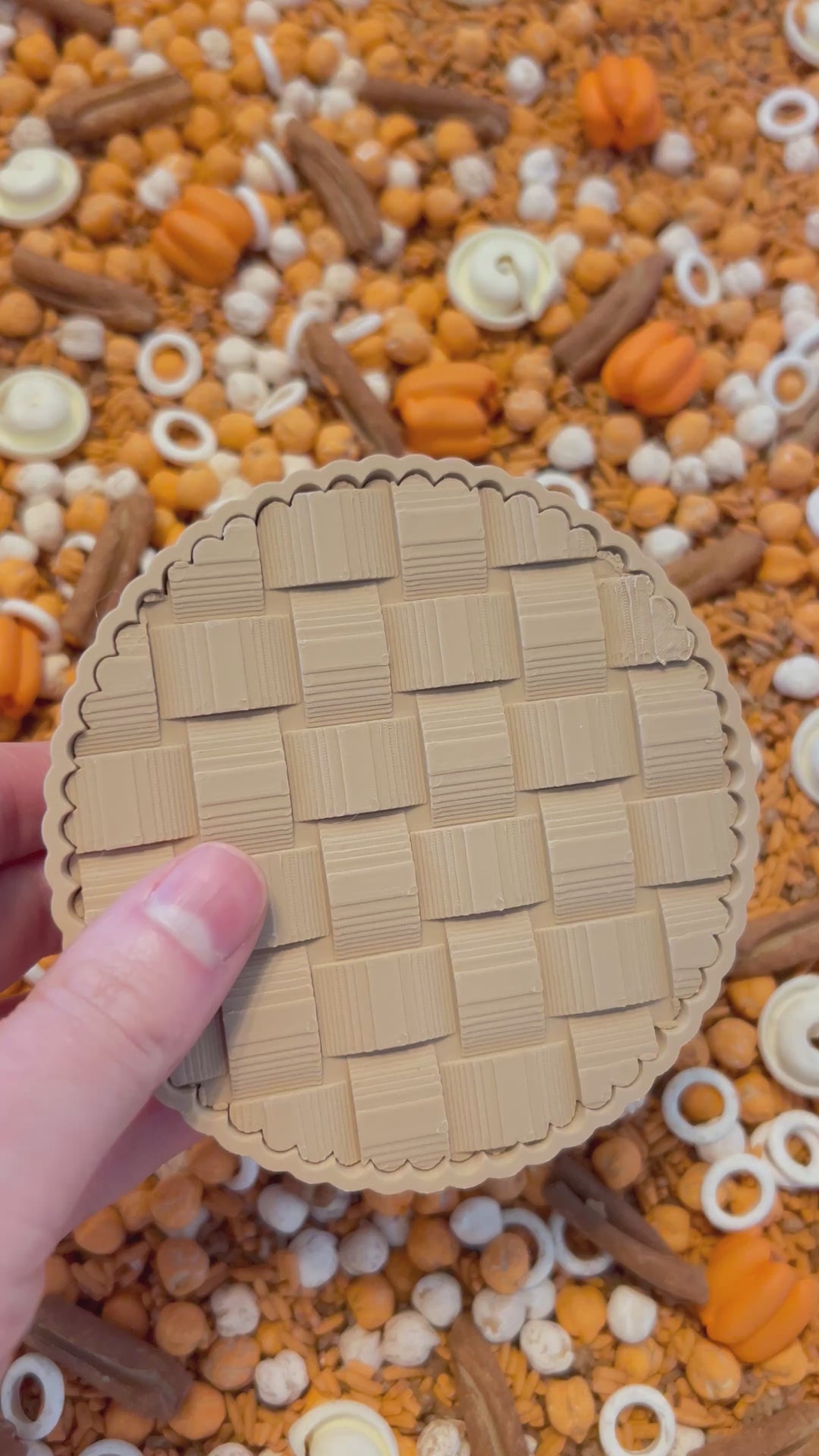 Small Pie Pan &amp; Lattice Pie Crust | Pretend Play for Kids | 3D Printed PLA
