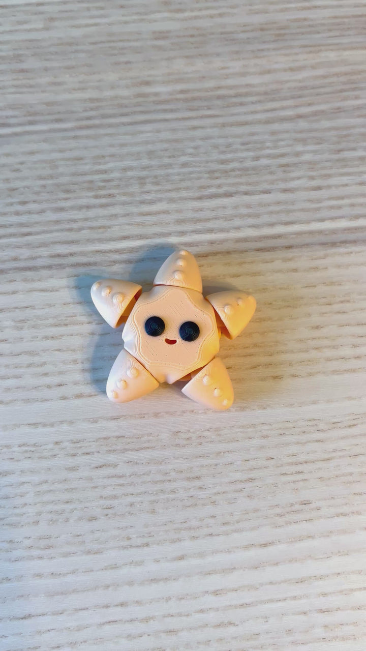 3D Printed Starfish Friend | Ocean Friends Sensory Play | Eco-Friendly PLA