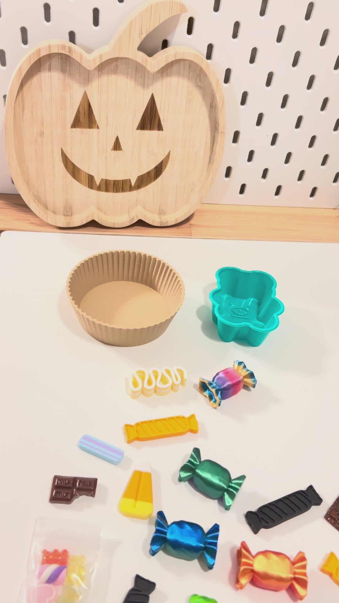Assorted Pretend Candy Loose Parts Bundle | Halloween Sensory Play Accessories (20+ pcs.)