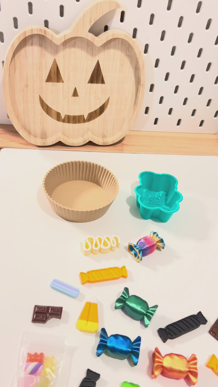 Assorted Pretend Candy Loose Parts Bundle | Halloween Sensory Play Accessories (20+ pcs.)