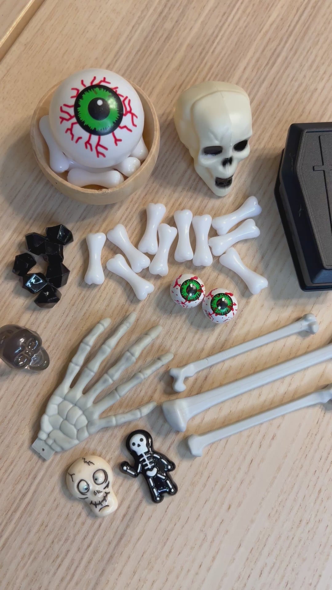Spooky Skeleton &amp; Bones Loose Parts Set | Halloween Sensory Play Accessory