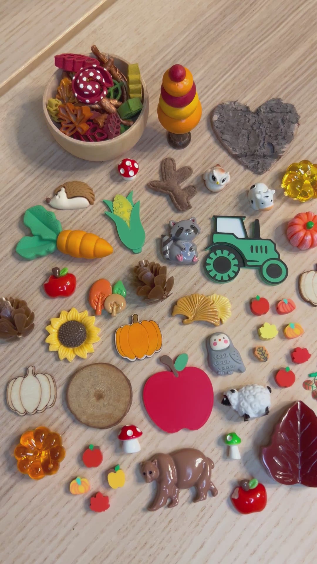 Mystery Bag: Autumn Charms &amp; Loose Parts | Fall Sensory Play Accessories