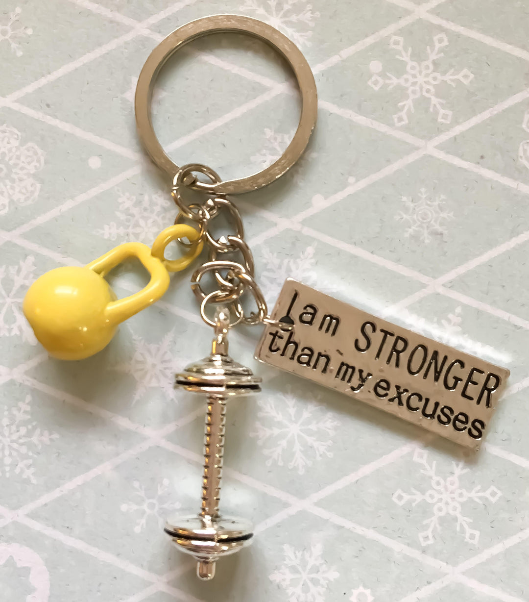 Fitness Keychain, Fitness Trainer Gifts, Lift Heavy, Red Kettlebell Keyring, Gym Keychain, Weightlifting Gifts, Gifts for Gym Lovers