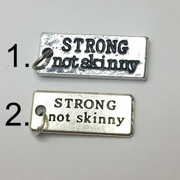 Motivational Charms, Quotes, I am Stronger, Never Give Up, Strength