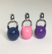 Pink Kettlebell Charm, Sweat Now Shine Later, Fitness Lover Gifts, Fitness Keychain, Weightlifting Keyring, Exercise Gifts for Women