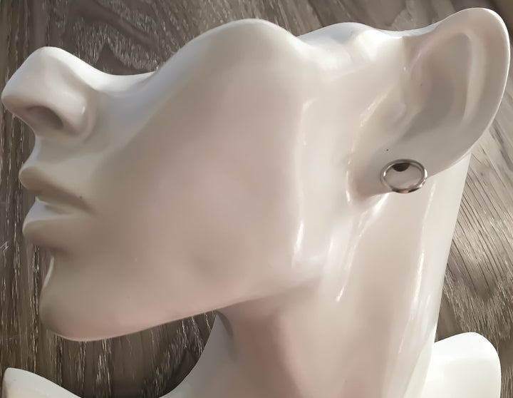 Tiny Circle Stud Earrings, Sterling Silver Jewelry, Dainty Studs, Circular Earrings, Geometric Jewelry, Simple Earrings, Everyday Jewelry