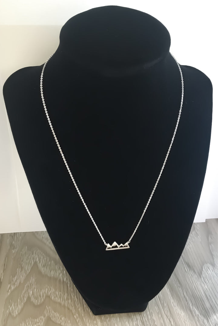 Strength Gift, Mountain Necklace, Dainty Rose Gold Jewelry, Uplifting Gift, Encouragement Card, Friendship Necklace, Graduation Gifts