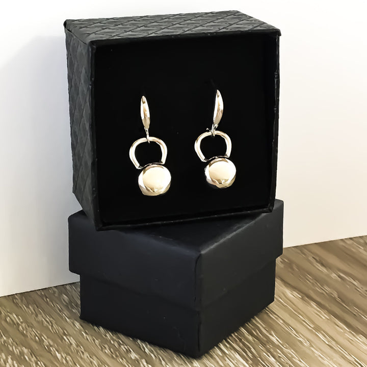 Kettlebell Earrings, Dainty Fitness Earrings, Tiny Gold Kettlebell Charm Jewelry, Weightlifting Gift, Fitness Trainer Gift, Crossfit Jewelry