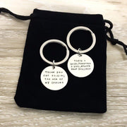 Mother of the Groom Gift, Thank You For Raising Keychain, Wedding Gift, Mother in Law Jewelry, Personalized Keychain