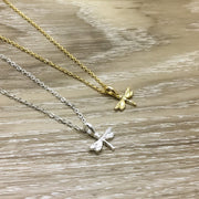 Dragonfly Necklace, Dragonflies Jewelry, Memorial Gift, Grief Necklace, Mourning Jewelry, Loss of Father Keepsake, Bereavement Gift