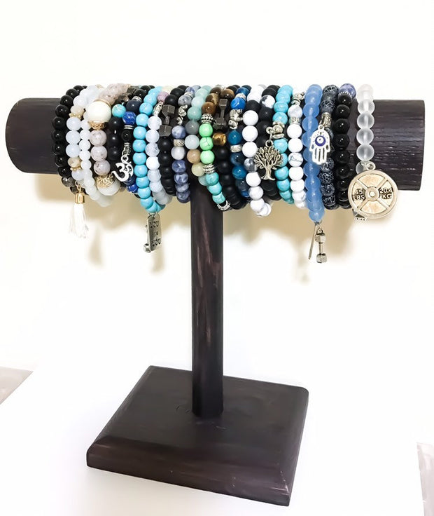 Chakra Balance Yoga Bracelet, Colorful Beaded Bracelet, 7 Chakra Jewelry, Elastic Bead Bracelet, Friendship Gift, Birthday Gift, Mindfulness