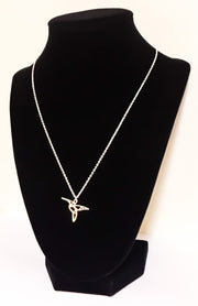 Tiny Hummingbird Necklace, Origami Bird Jewelry, Nature Lover Jewelry, Friendship Necklace, Spiritual Animal Jewelry, Birthday Gift