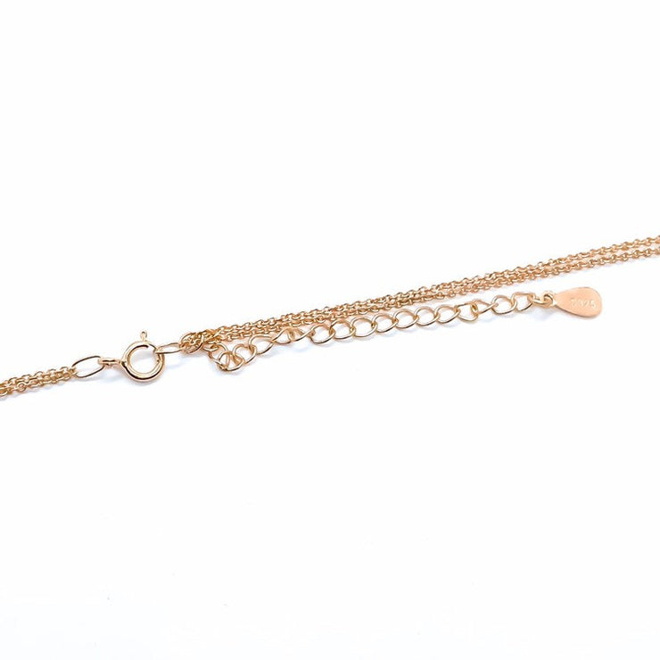 Dainty Layered Necklace, Tiny Rose Gold Heart Necklace, Sterling Silver Necklace, Friendship Necklace, Gift for Daughter, Gift for Her