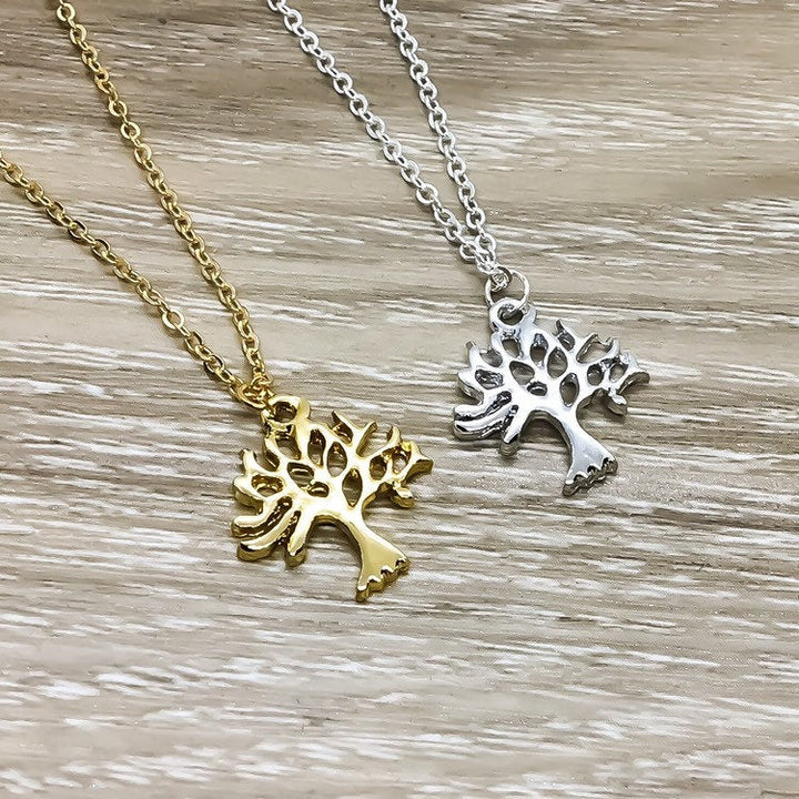 Collier Arbre, Collier Arbre de Vie Simple, Collier Arbre de la Connaissance Délicat, Cadeau pour les Amoureux de la Nature, Bijou du Quotidien, Collier Minimaliste