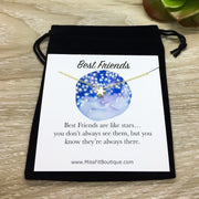 Tiny Gold Star Necklace, Friendship Necklace, Dainty Celestial Jewelry, Gift for BFF, Gift from Best Friend
