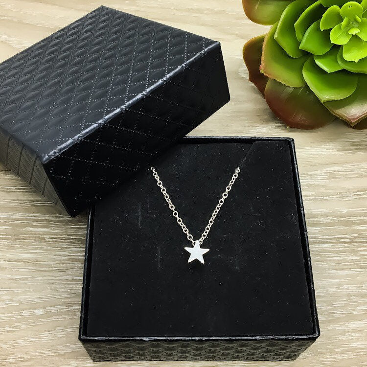 Tiny Gold Star Necklace, Friendship Necklace, Dainty Celestial Jewelry, Gift for BFF, Gift from Best Friend