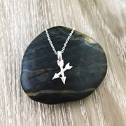 Crossed Arrows Necklace, Friendship Necklace, Gold Arrow Jewelry, New Beginning Gift, Unbiological Sisters Gift, Gift from BFF, Teacher Gift
