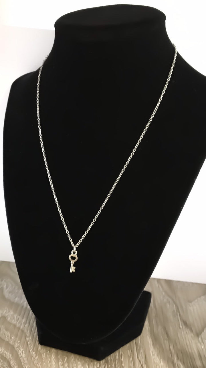 Tiny Key Necklace, Minimal Jewelry, Gold Key Pendant, Friendship Necklace, Gift for BFF, Gift for Daughter, Simple Necklace,  Tween Jewelry