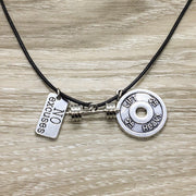 No Excuses, Fitness Charm Necklace, Fitness Lovers Gift, Gym Necklace, Workout Jewelry, Coach Gifts, Stocking Stuffers for Women