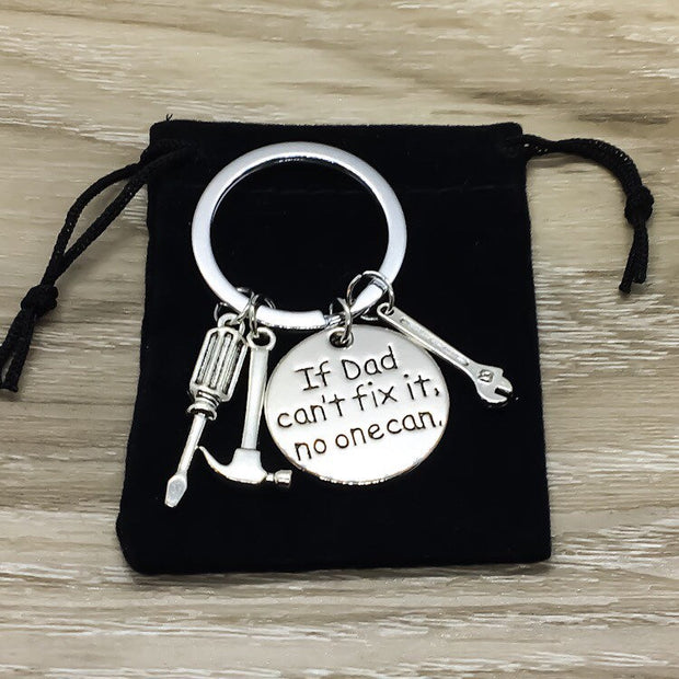 If Dad Can't Fix It, Father's Day Gift, Dad Keychain, Handyman Gift from Son, Father Keychain, Papa Gift, Gift for Him, Gift from Daughter