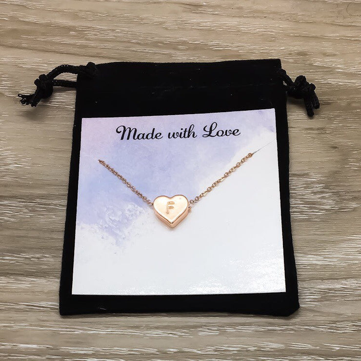 Mommy to Angel Gift, Initial Necklace, Heart-Shaped Initial Pendant, Miscarriage Necklace, Stillborn Gift, Loss of Baby Keepsake, Sympathy