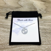 Miscarriage Gift, Silver Heart Necklace, Infertility Mom Necklace, Mommy of Angels Necklace, Meaningful Necklace, Quote Card, Loss of Baby
