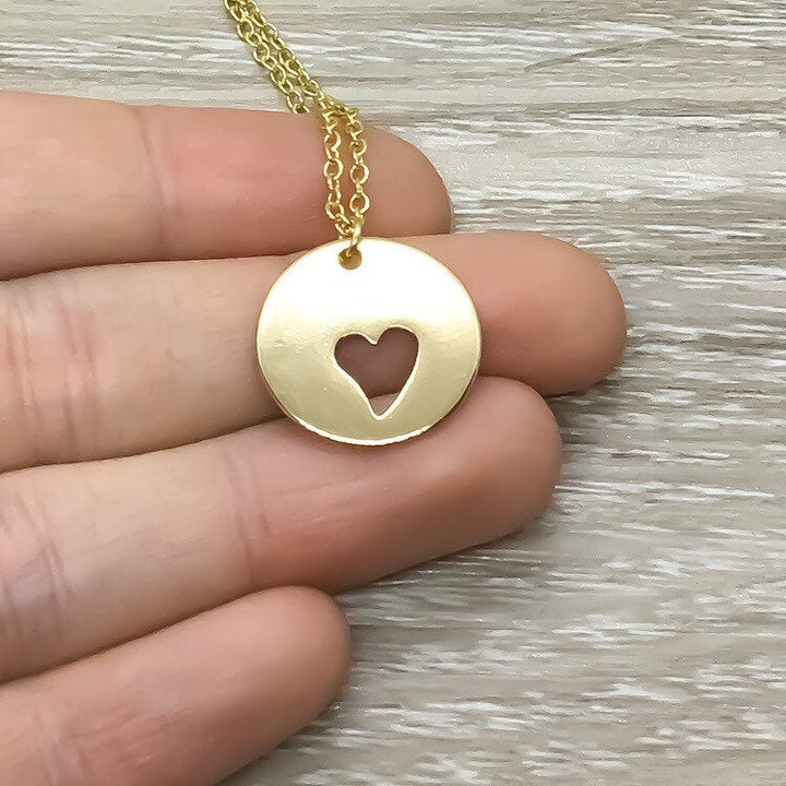 Pendentif cœur ajouré, Collier « Morceau de mon cœur », Cadeau pour meilleure amie, Collier BFF, Bijou pour fille, Collier d'amitié, Bijou minimaliste