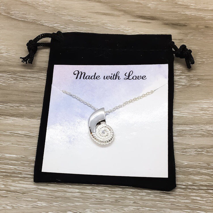 Seashell Necklace, Mermaid Gift, Little Mermaid Necklace, Minimal Seashell Necklace, Beach Life Gift, Friendship Necklace, Gift for Girls