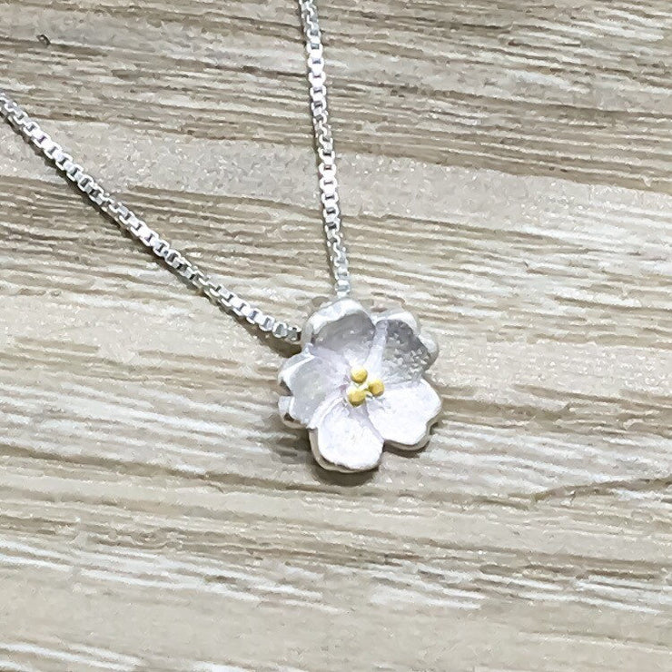 Dainty Flower Necklace, Flower Girl Proposal Gift, Flower Girl Necklace, Will You Be My Flower Girl, Bridal Party Jewelry, Flower Pendant