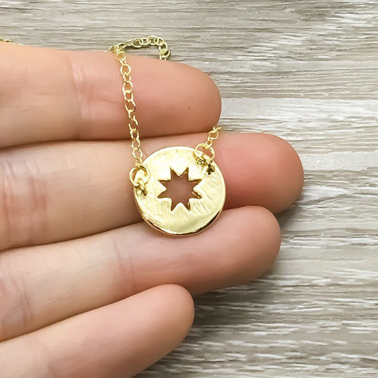 Nana Gift, Compass Charm Necklace, Long Distance Relationship Card, Gift for Grandma, Mimi Gift, Compass Jewelry, Birthday Gift