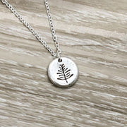 Pine Tree Necklace, Forest Jewelry, Travel Necklace, Going Away Gift, Traveler Gift, Inspirational Card, Hiking Gift, Gift for Daughter