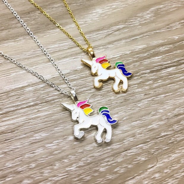 Unicorn Necklace, Unicorn Jewelry, Magical Creature Jewelry, Mythical Horse Necklace, Unicorn Gift, Little Girl Necklace, Birthday Gift