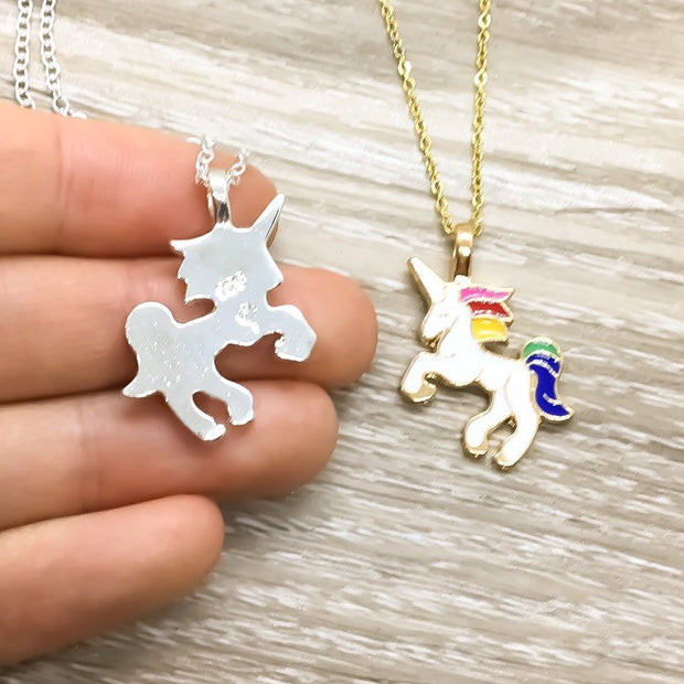 Unicorn Necklace, Unicorn Jewelry, Magical Creature Jewelry, Mythical Horse Necklace, Unicorn Gift, Little Girl Necklace, Birthday Gift