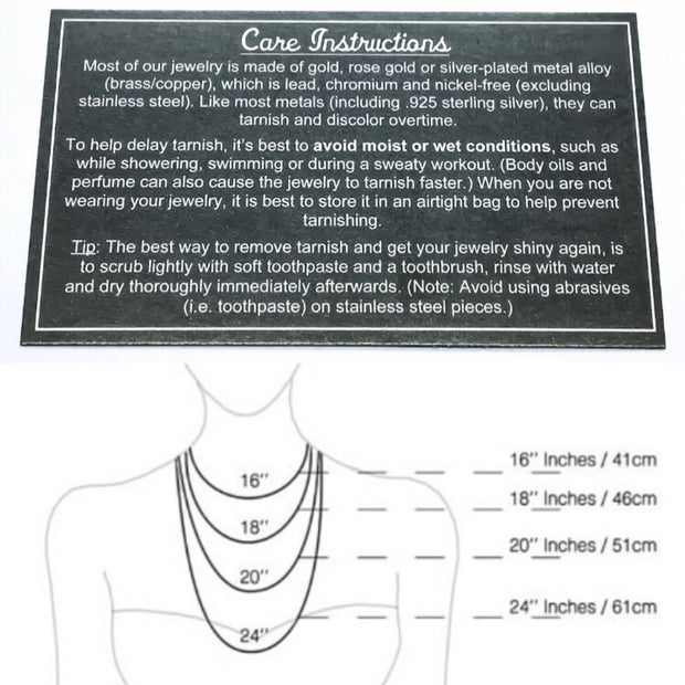 PCOS Warrior Card, Silver Floating Pearl Necklace