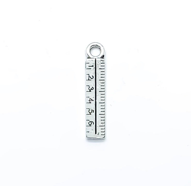 1 Tiny Ruler Charm, Measurements