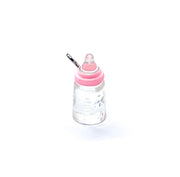 1 Pink Baby Bottle Charm, Resin