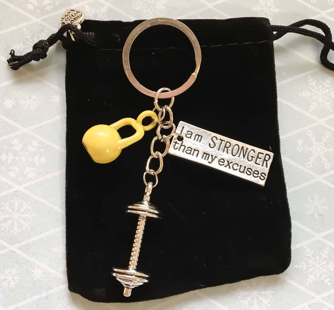 Fitness Keychain, Fitness Trainer Gifts, Lift Heavy, Red Kettlebell Keyring, Gym Keychain, Weightlifting Gifts, Gifts for Gym Lovers