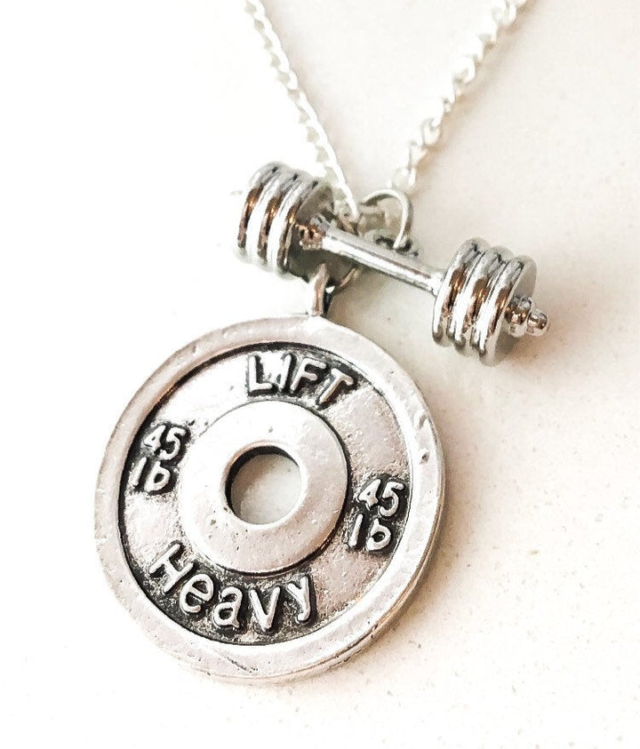 Fitness Charm Necklace, Weightlifting Gifts, Fitness Jewellery, Fitness Charms, Bodybuilder Gifts, Personal Trainer Gifts, Christmas Gift