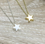 Gold Star Necklace, Celestial Jewelry, Friendship Necklace, Constellation Necklace, BFF Necklace, Dainty Star Jewelry, Girlfriend Gift