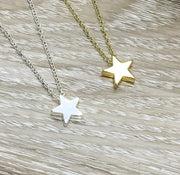Tiny Star Necklace, Uplifting Gift for Women, Celestial Jewelry, Teen Girl Gift, Cheer Up Gift, Friend Gift, Difficult Times Card, Divorce