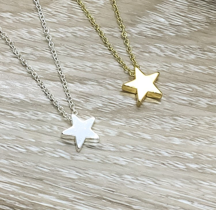 Tiny Star Necklace, Inspirational Quote, Uplifting Gift for Women, Celestial Jewelry, Teen Girl Gift, Cheer Up Gift, Friend Gift, Daughter