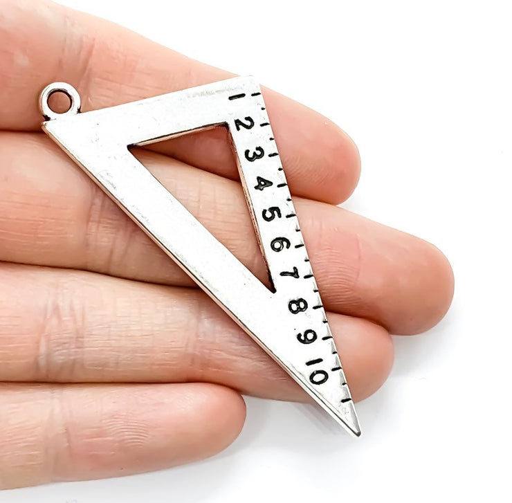 1 Large Triangle Ruler Charm