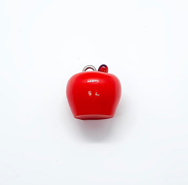 1 Red Apple with Bite Charm, Teacher, Food