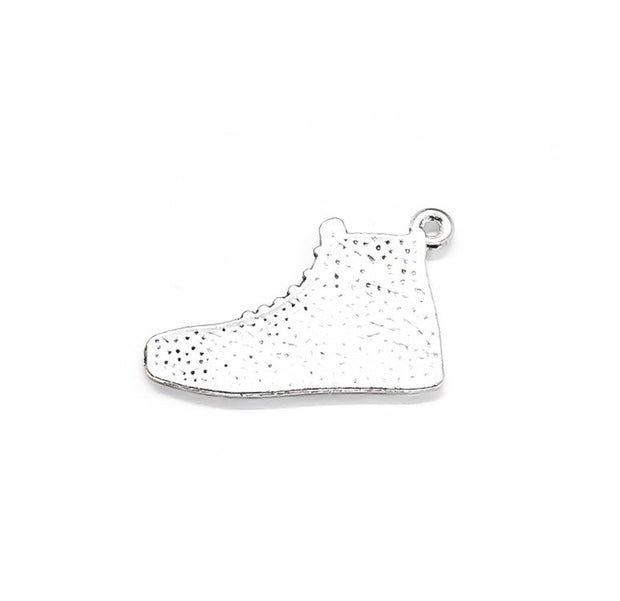 1 Basketball Shoe Charm Silver