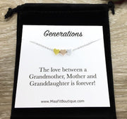 Generations: 3 Hearts Necklace with Card