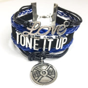 Tone It Up Charm Bracelet , Fitness Gifts, Personal Trainer Gift, Friendship Bracelet, Gifts for Her, Stocking Stuffers, Holiday Gifts