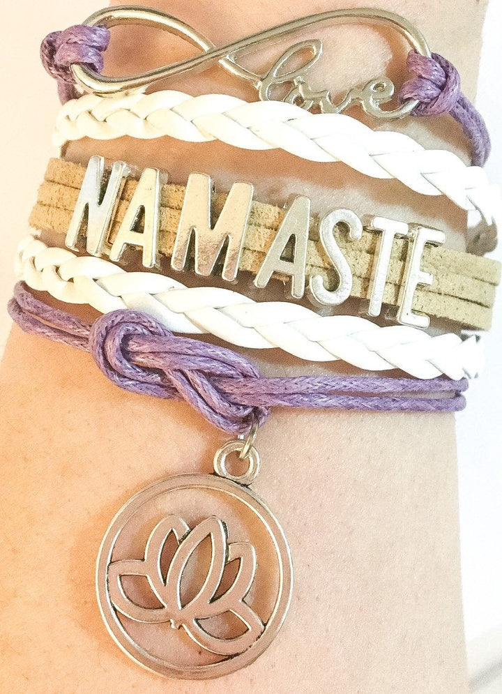 Bracelet Namaste, Cadeau Fitness, Bijou de Yoga, Cadeau pour Coach Sportif, Bracelet d'Amitié, Petit Cadeau de Noël