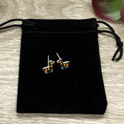 Tiny Llama Stud Earrings, Colorful Giraffe Earrings, Sterling Silver Jewelry, Alpaca Jewelry, Cute Earrings, Gift for Little Girl