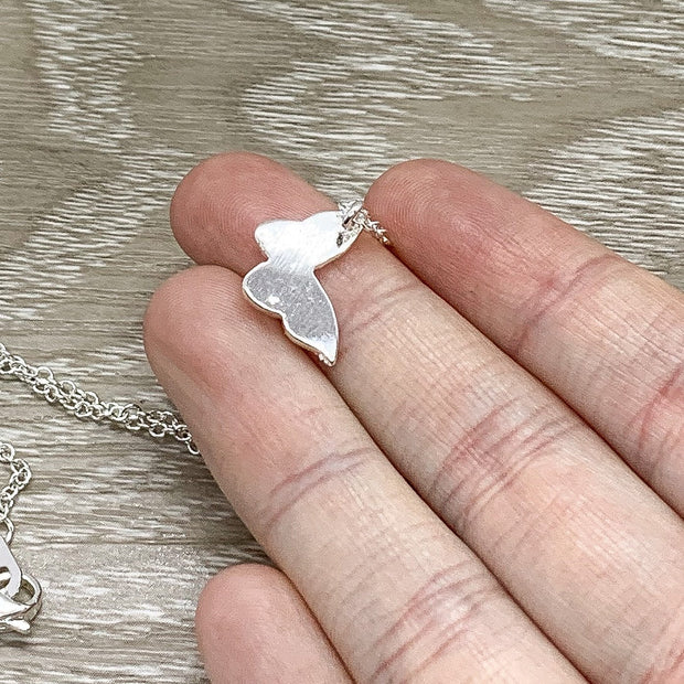 Butterfly Necklace, Dainty Jewelry, Minimalist Necklace, Tiny Butterfly Pendant, Friendship Necklace, Gift for Gardener, Nature Lover Gift