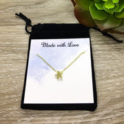 Tiny Star Necklace Rose Gold, Celestial Jewelry, Dainty Necklace, Constellation Pendant, Horoscope Gift, Simple Reminder Gift, Gift for Her